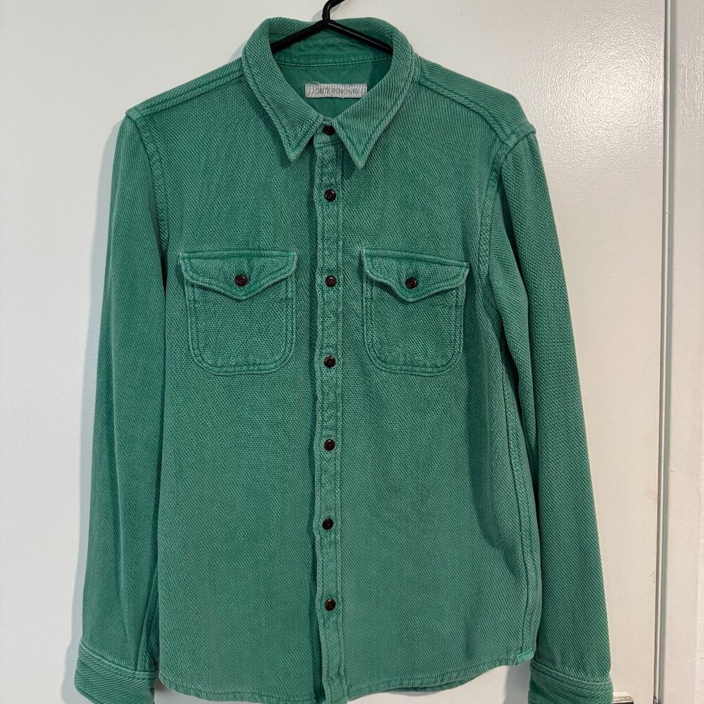 Outerknown Men's Chroma Blanket Shirt - Ultramarine Green US Sz S